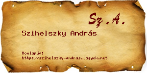Szihelszky András névjegykártya